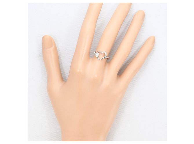 Autre Marque 18K Weißgold-Ring mit Diamant Golden - Ansicht 6