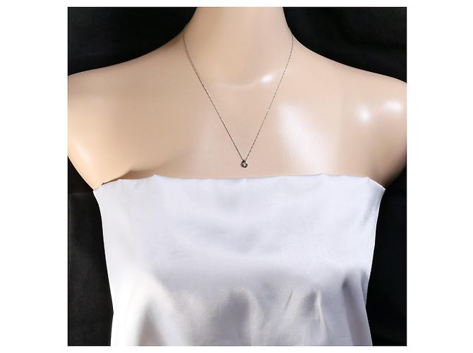 Autre Marque 18K Weißgoldkette mit Diamant Golden - Ansicht 5