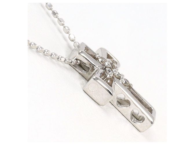 Autre Marque 18K Weißgoldkette mit Diamant Golden - Ansicht 2