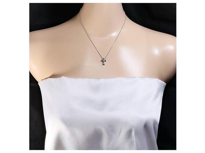 Autre Marque 18K Weißgoldkette mit Diamant Golden - Ansicht 5