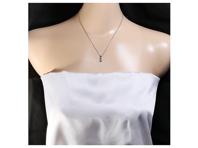 Autre Marque 14K Weißgoldkette mit Diamant Golden - Ansicht 5