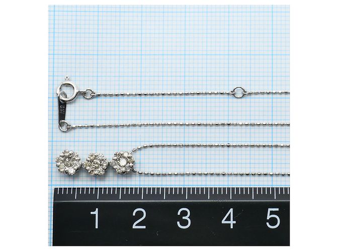 Autre Marque Weißgoldkette mit Diamant Golden - Ansicht 4