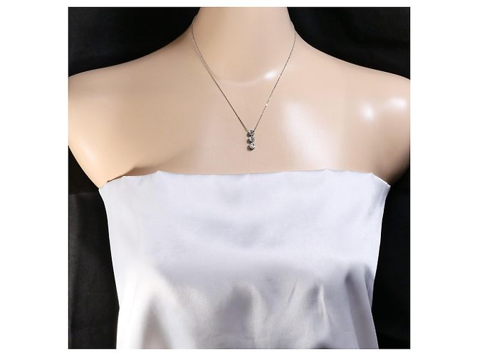 Autre Marque Weißgoldkette mit Diamant Golden - Ansicht 5
