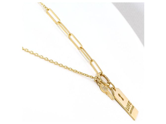 Autre Marque Collana in oro giallo 14K con zircone cubico D'oro - vista 2