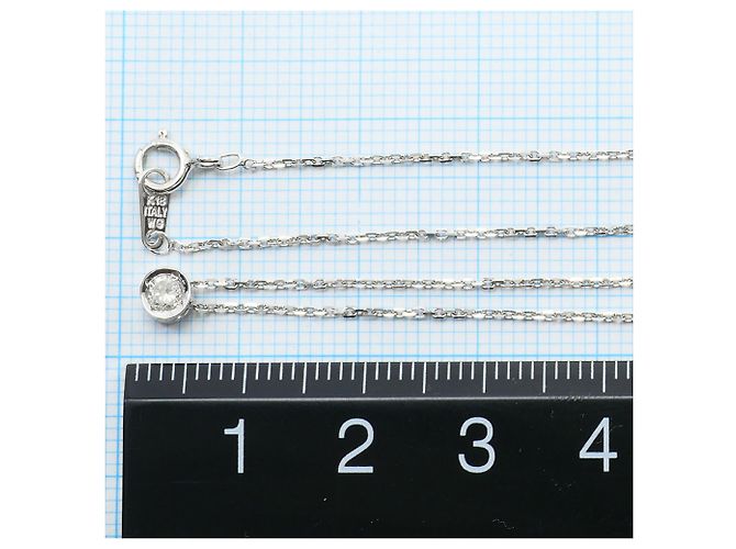Autre Marque 18K Weißgoldkette mit Diamant Golden - Ansicht 4