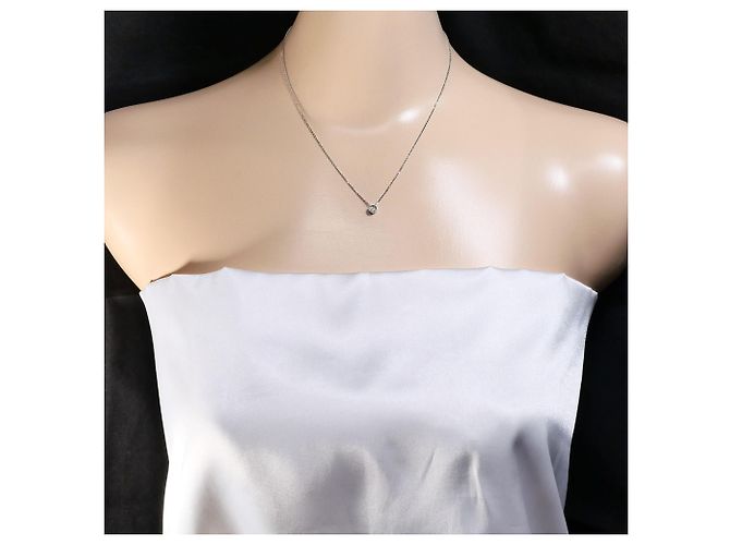 Autre Marque 18K Weißgoldkette mit Diamant Golden - Ansicht 5