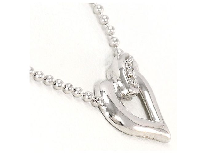 Autre Marque 14K Weißgoldkette mit Diamant Golden - Ansicht 2