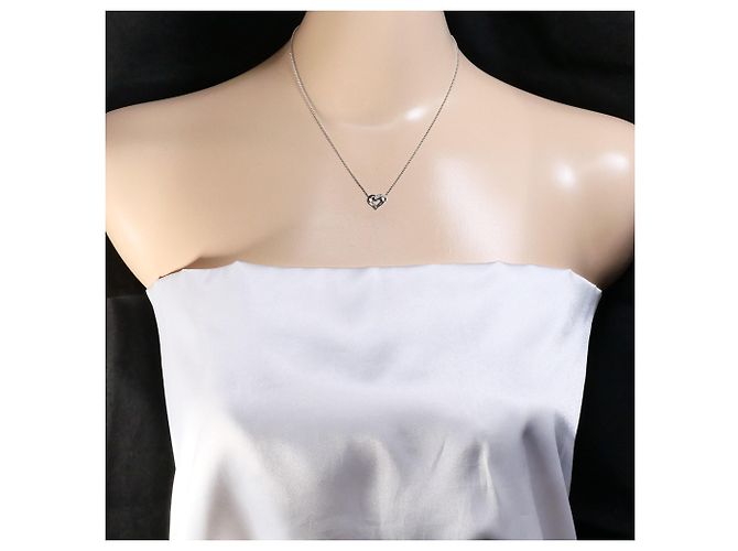 Autre Marque 14K Weißgoldkette mit Diamant Golden - Ansicht 5