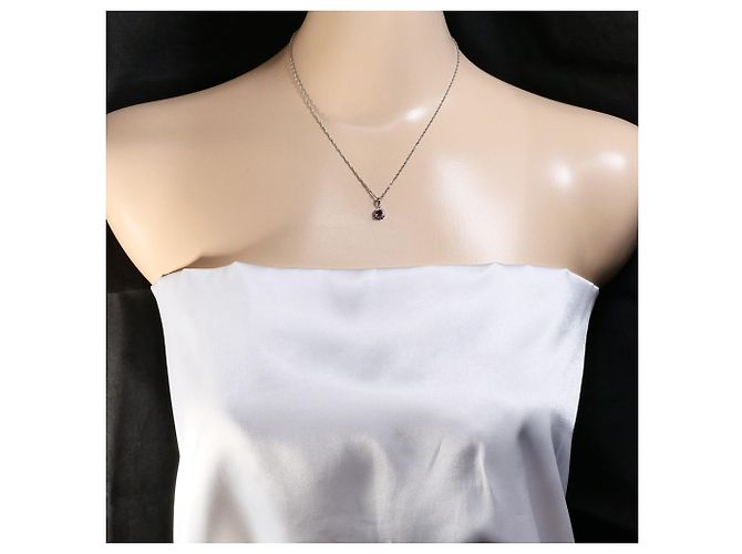 Autre Marque Collana in platino con rubino e diamante - vista 5