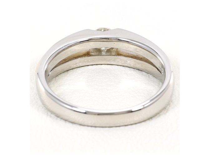 Autre Marque 18K Gelbgold und Platin Diamantring Golden - Ansicht 4