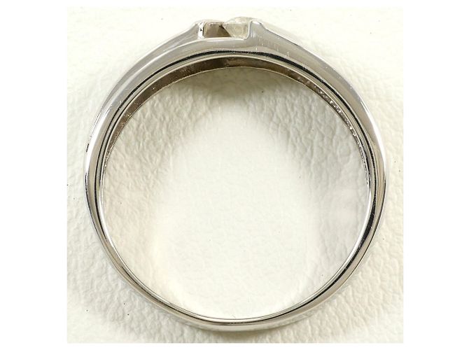 Autre Marque PT900 Platinring mit Diamant - Ansicht 2