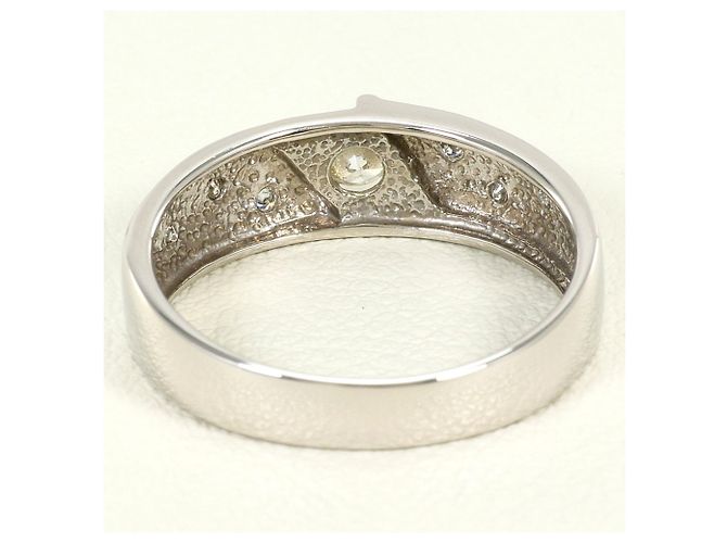 Autre Marque PT900 Platinring mit Diamant - Ansicht 3