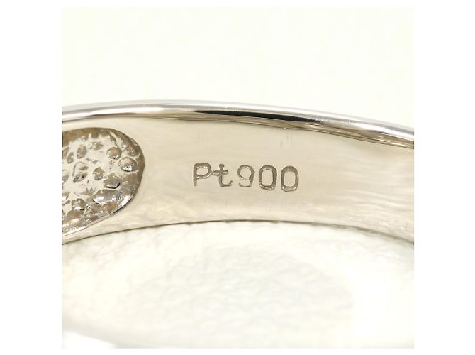 Autre Marque PT900 Platinring mit Diamant - Ansicht 4