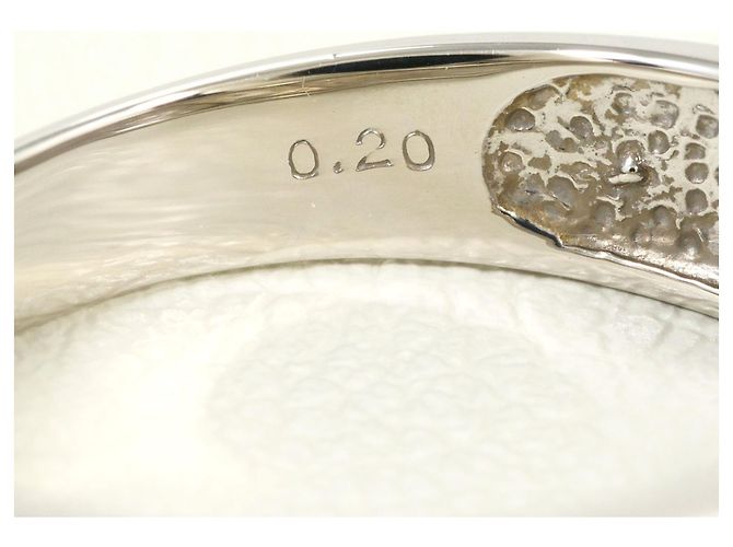 Autre Marque PT900 Platinring mit Diamant - Ansicht 5