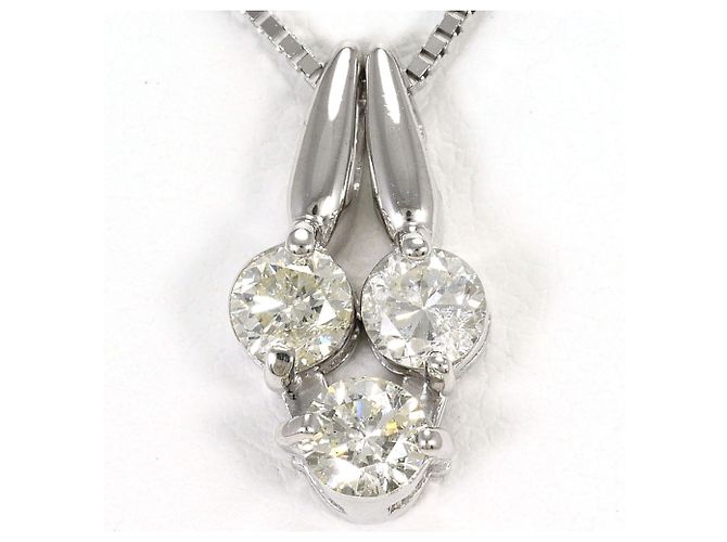 Autre Marque Collana in diamanti in oro bianco 14K e 18K D'oro - vista 2