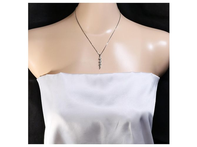 Autre Marque Collana in diamanti in oro bianco 14K e 18K D'oro - vista 7