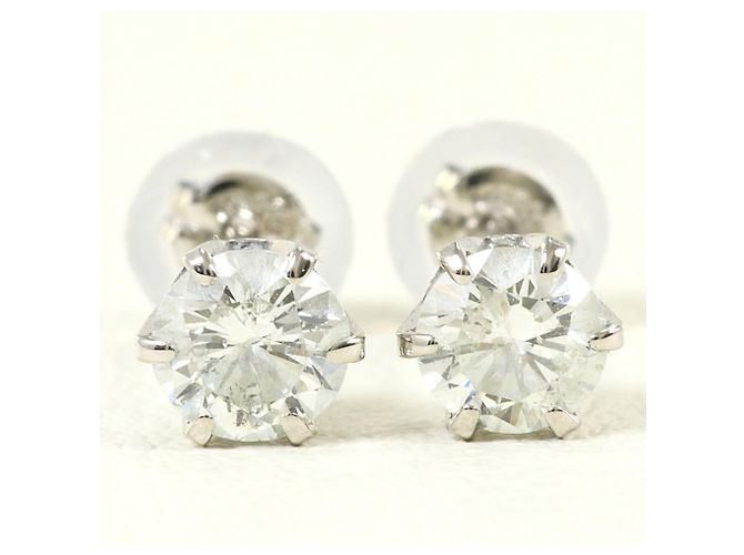 Autre Marque Brincos de ponto em platina e diamante - vista 2