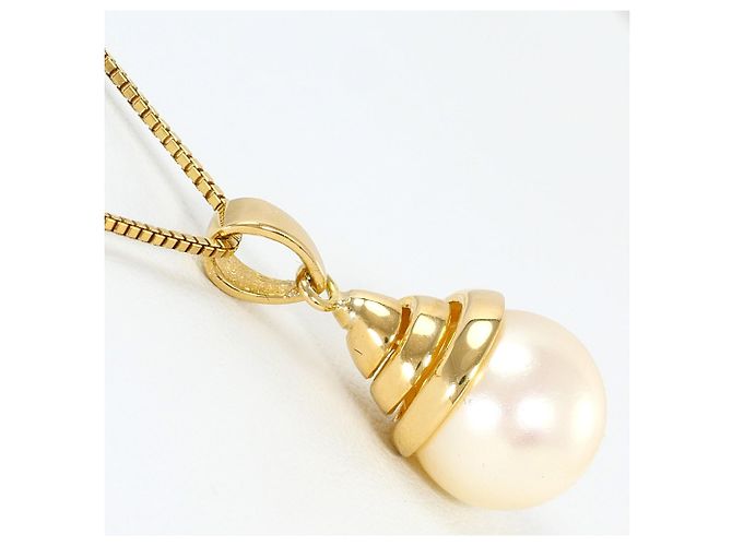 Autre Marque Collana in oro giallo 18K con perla artificiale D'oro - vista 2