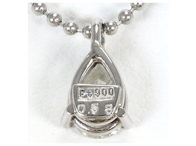 Autre Marque Collana con pendente in platino e diamanti - vista 3