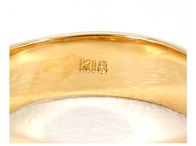 Autre Marque 18K Gelbgold-Ring mit Diamant Golden - Ansicht 5