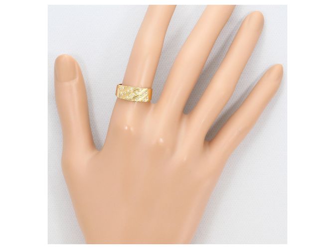 Autre Marque 18K Gelbgold-Ring mit Diamant Golden - Ansicht 7