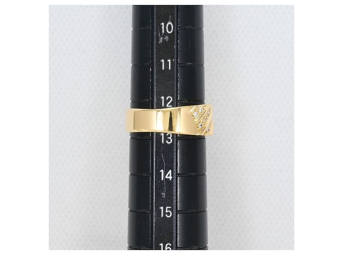 Autre Marque 18K Gelbgold-Ring mit Diamant Golden - Ansicht 8