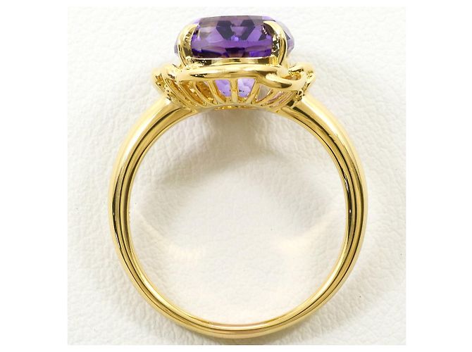 Autre Marque 18K Gelbgold-Ring mit Amethyst Golden - Ansicht 3