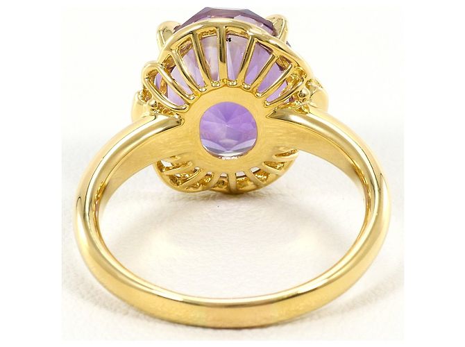 Autre Marque 18K Gelbgold-Ring mit Amethyst Golden - Ansicht 4
