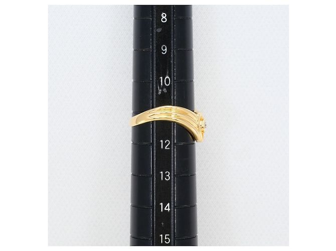 Autre Marque 18K Gelbgold-Ring mit Diamant Golden - Ansicht 6