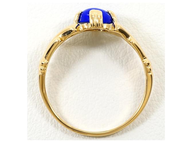 Autre Marque 18K Gelbgold-Ring mit Lapis Lazuli Golden - Ansicht 3