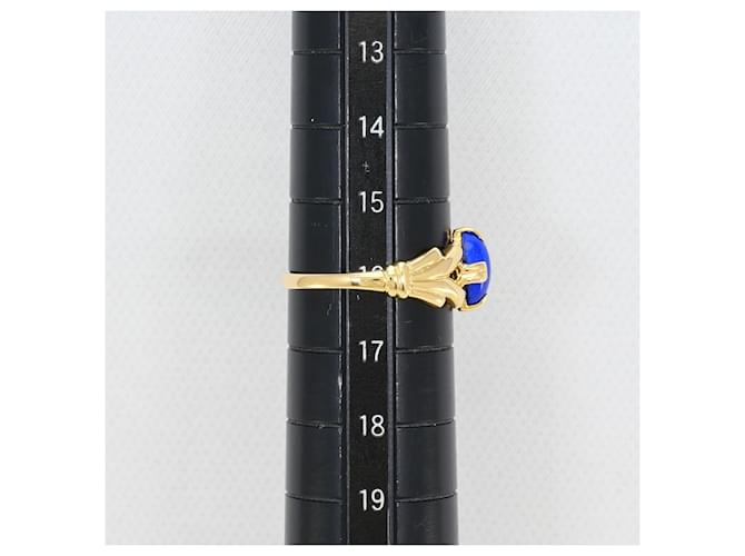 Autre Marque 18K Gelbgold-Ring mit Lapis Lazuli Golden - Ansicht 7