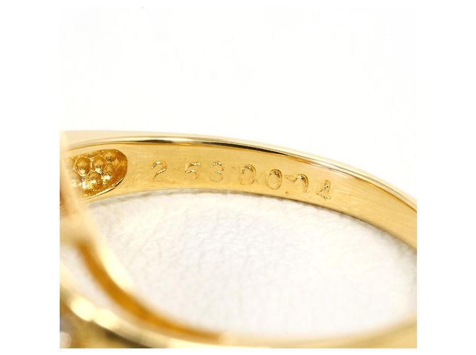 Autre Marque 18K Gelbgold-Ring mit Amethyst und Diamant Golden - Ansicht 6
