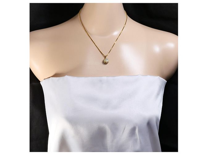 Autre Marque Collana in oro giallo 18K con opale e diamanti D'oro - vista 6