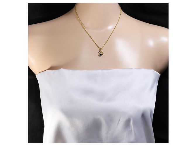 Autre Marque Collana in oro giallo 18K con zaffiro e diamante D'oro - vista 6