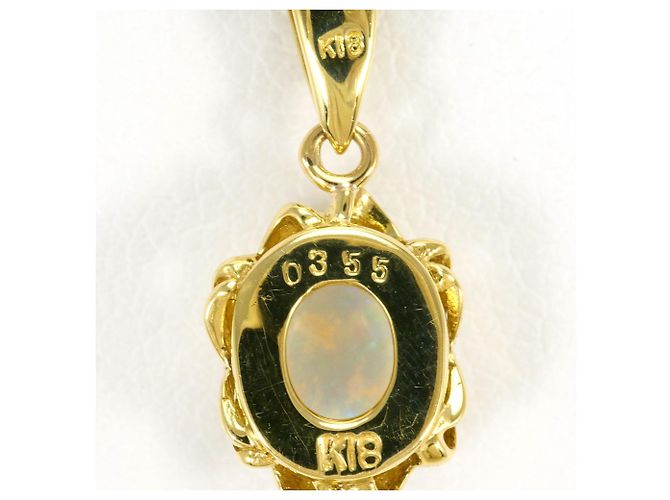 Autre Marque Collana in oro giallo 18K con opale D'oro - vista 5