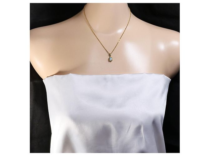 Autre Marque Collana in oro giallo 18K con opale D'oro - vista 7