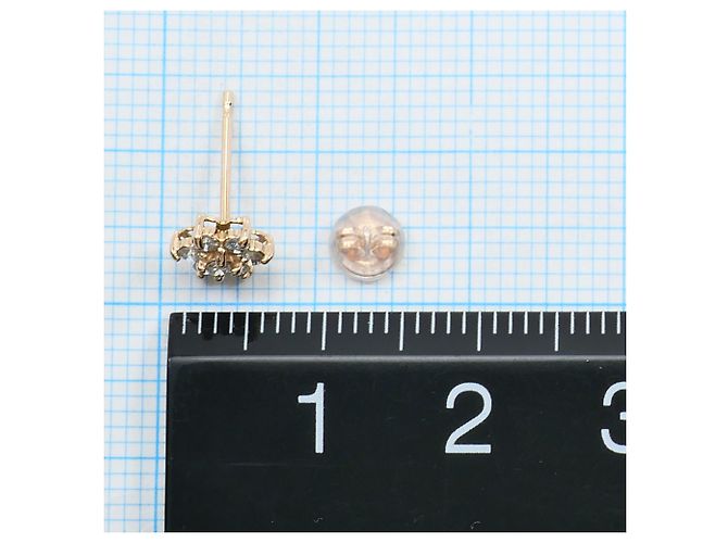 Autre Marque Orecchini a lobo in oro rosa 18K e diamanti D'oro - vista 3