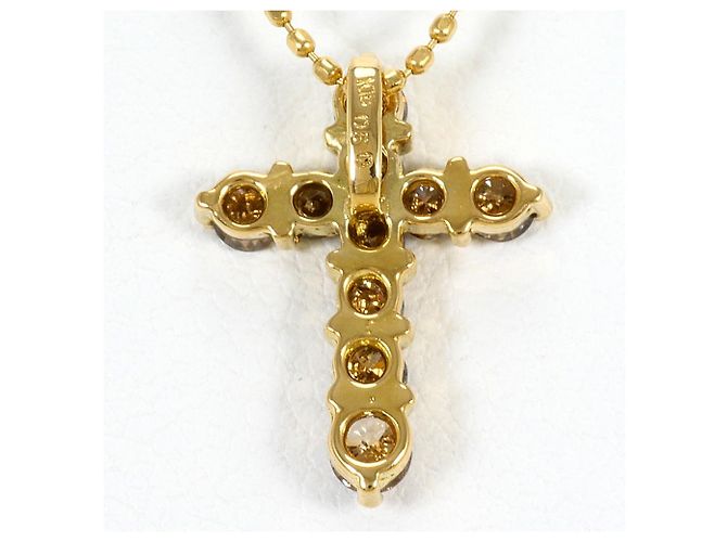 Autre Marque Collana in oro giallo 18K con diamante marrone D'oro - vista 3