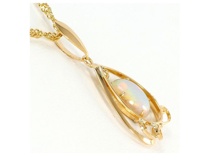 Autre Marque Collana in oro giallo 18K con opale D'oro - vista 2