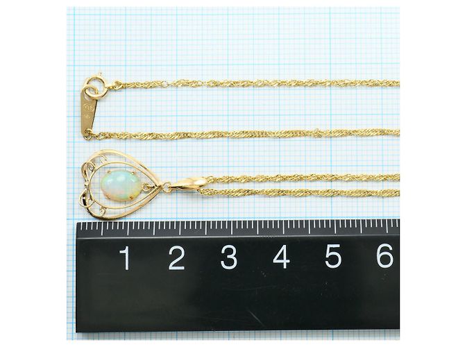 Autre Marque Collana in oro giallo 18K con opale D'oro - vista 5