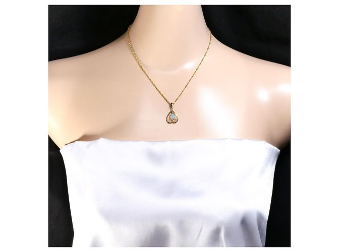 Autre Marque Collana in oro giallo 18K con opale D'oro - vista 6