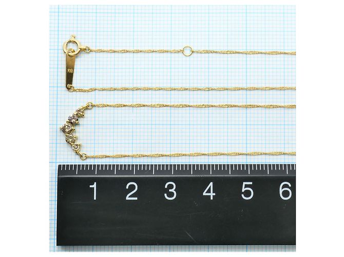 Autre Marque Collana in oro giallo 18K con diamante marrone D'oro - vista 4