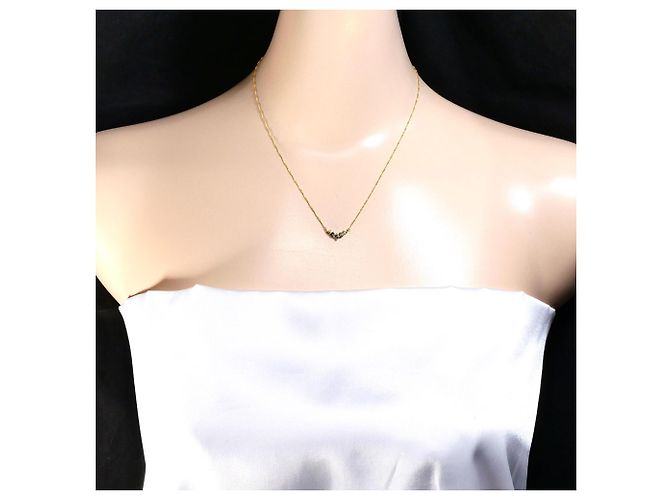 Autre Marque Collana in oro giallo 18K con diamante marrone D'oro - vista 5