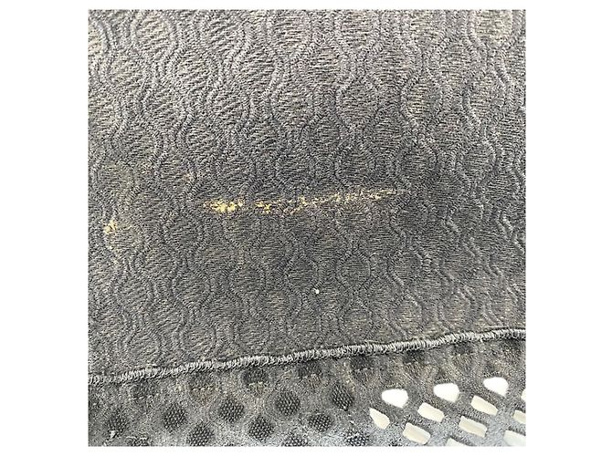Borsa a tracolla in mesh Christian Dior Diorcamp Nero - vista 12