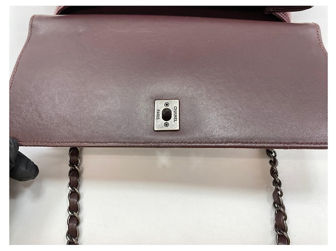 Borsa a tracolla Chanel 28 in rosso vino Bordò - vista 13