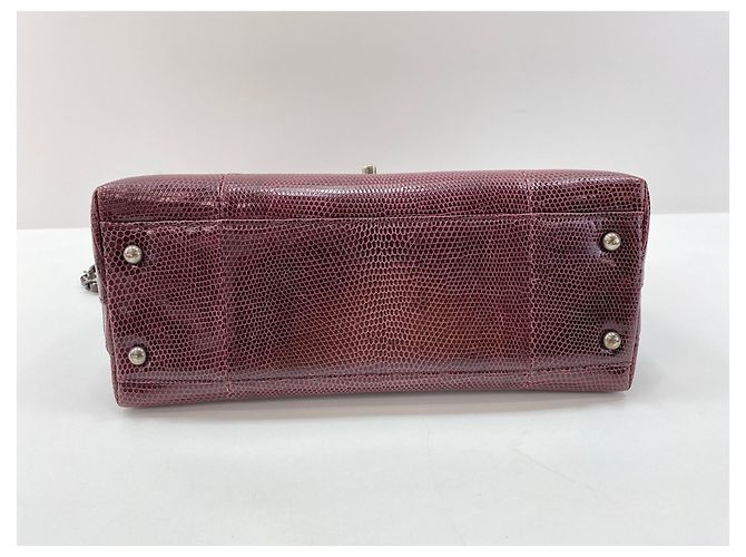 Borsa a tracolla Chanel 28 in rosso vino Bordò - vista 7