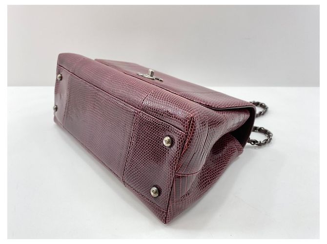 Borsa a tracolla Chanel 28 in rosso vino Bordò - vista 9