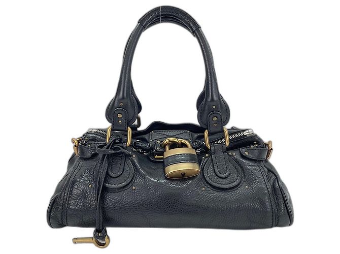 Borsa Chloé Paddington Studded - Black Nero - vista 2