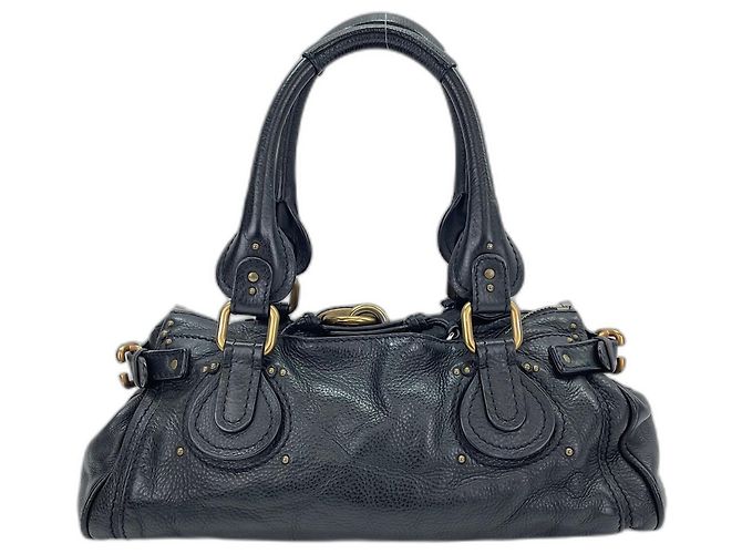 Borsa Chloé Paddington Studded - Black Nero - vista 3