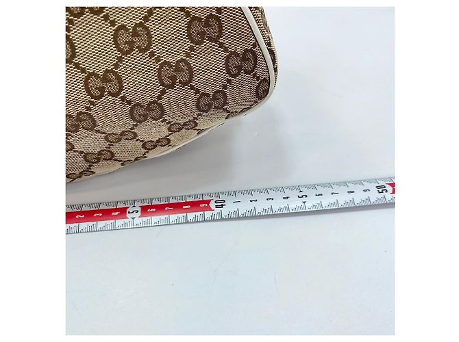 Borsa a Spalla Gucci Sherry Line - Beige - vista 9